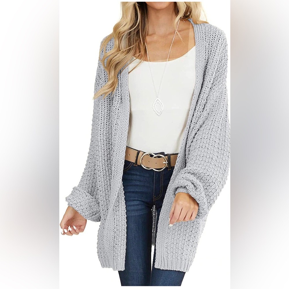Vtsgn Chunky Open Cardigan